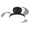 Globo Zavala plafonnier LED design hélice, luminaire de plafond moderne