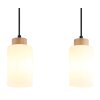 Globo Rowena suspension 3 lumières E27 longueur 60 cm pour salle à manger