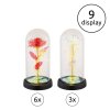 Globo Rosalina lampe décorative à poser rose sous cloche LED