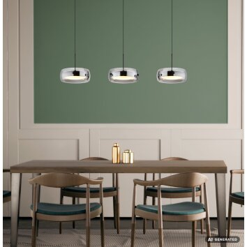 Globo Livion suspension LED pour table à manger 85 cm, design moderne élégant