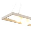 NOWA Nanda suspension luminaire carrée 4 flammes G9 84 cm, design moderne