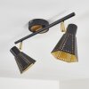 Plafonnier Vantaa Noir doré, 2 lumières