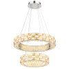 Globo Lidia lustre LED design moderne à deux anneaux pour salon et salle à manger
