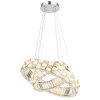Globo Lidia lustre LED design moderne à deux anneaux pour salon et salle à manger