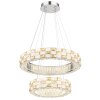 Globo Lidia lustre LED design moderne à deux anneaux pour salon et salle à manger