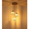 Globo Arlen suspension cage 3 lumières E27 H120 cm, design moderne et rétro