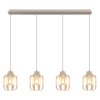 Globo Arlen lustre suspendu 4 feux, suspension design cage pour salle à manger cuisine