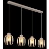 Globo Arlen lustre suspendu 4 feux, suspension design cage pour salle à manger cuisine