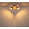 Globo Milley spot de plafond double E27 moderne pour salon, couloir et cuisine
