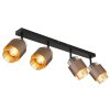 Globo Milley plafonnier barrette spot de plafond 4 flammes E27 moderne