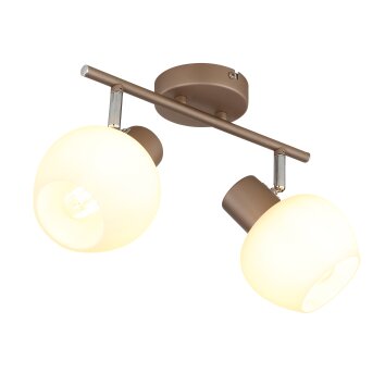 Globo Eileen plafonnier spot de plafond moderne à 2 spots orientables E27 2x40 W