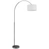 Globo Thea lampadaire de lecture sur pied salon arc moderne E27, interrupteur sur câble