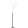 Globo Bizzy lampadaire sur pied LED moderne à tiges courbées, 187 cm, salon et salle à manger