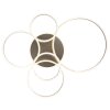 Globo Francine plafonnier LED design à anneaux avec télécommande, blanc variable