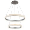 Globo Francine suspension LED moderne à double anneau avec télécommande 60 cm