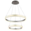 Globo Francine suspension LED moderne à double anneau avec télécommande 60 cm