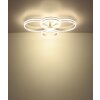 Globo Francine plafonnier LED à 4 anneaux design moderne rond avec télécommande