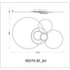 Globo Beltran plafonnier LED anneaux 36 W 3800 lm 2700-6000 Kelvin