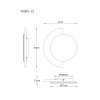 Globo Rojas applique murale ronde LED moderne 12W 3000K 1331 lm pour intérieur