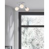 NOWA Doxy plafonnier moderne rond à 3 globes, 3x E14, 4 W, 3000 K, Ø 25 cm
