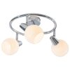 NOWA Doxy plafonnier moderne rond à 3 globes, 3x E14, 4 W, 3000 K, Ø 25 cm
