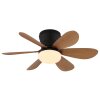 Globo Delores ventilateur de plafond LED avec éclairage, télécommande, 5 pales