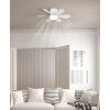 Globo Delores ventilateur de plafond LED avec éclairage, moderne, en forme de fleur