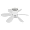 Globo Delores ventilateur de plafond LED avec éclairage, moderne, en forme de fleur