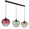 Globo Solveig suspension 3-flammes pour salle à manger, longueur 119 cm, moderne