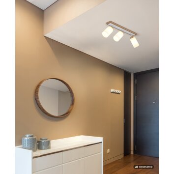 Globo Rowena plafonnier 3 spots, spot de plafond à 3 lampes E27 pour salon et cuisine