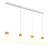Globo Swanson suspension luminaire allongée 4 lumières E27 salle à manger design moderne