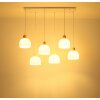Globo Swanson suspension allongée à 6 flammes pour salle à manger et cuisine