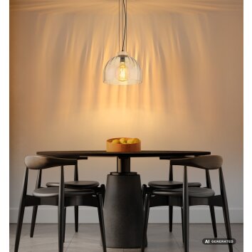 Globo Swanson suspension design moderne ronde pour salle à manger Ø 30 cm E27