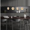 Globo Daren suspension moderne allongée à 4 feux E27 pour salle à manger, cuisine et salon