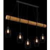 Globo Berti suspension linéaire industrielle à 5 lumières pour salle à manger