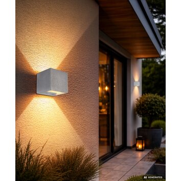 Globo Ferguson applique murale extérieure carrée moderne pour façade G9 8 W