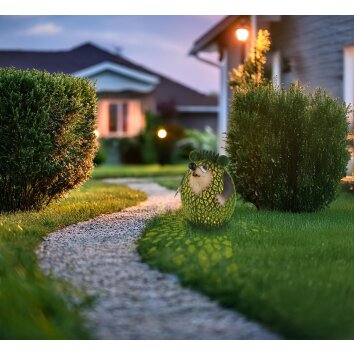 Globo LED lampe solaire hérisson de jardin décorative moderne pour allée extérieure