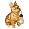 Globo DOGLI lampe solaire chien d’extérieur moderne LED bouledogue français
