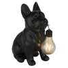 Globo DOGLI lampe solaire chien décorative à poser LED pour extérieur et allée