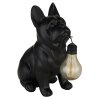 Globo DOGLI lampe solaire chien décorative à poser LED pour extérieur et allée