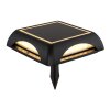 Globo AKRON applique murale solaire LED extérieure carrée moderne pour allée