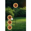 Globo CORALIE lampe solaire tournesol à piquer pour extérieur jardin et allée LED