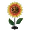 Globo CORALIE lampe solaire tournesol à piquer pour extérieur jardin et allée LED