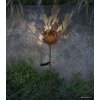 Globo AURALIE borne solaire LED à boule ajourée pour extérieur, jardin et allée
