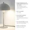SCHÖNER WOHNEN-Kollektion ALI lampe de table champignon E14 design scandinave