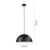 SCHÖNER WOHNEN-Kollektion ALI suspension demi-cercle, luminaire suspendu 38 cm