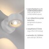 SCHÖNER WOHNEN-Kollektion CHIA applique murale LED globe, 2 flammes, 3000 K, 220 lm, 2 W