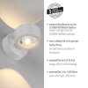 SCHÖNER WOHNEN-Kollektion CHIA applique murale LED globe, 2 flammes, 3000 K, 220 lm, 2 W