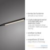 Paul Neuhaus lampadaire LED ELLY, bras arqué réglable, blanc réglable 2700-5000 Kelvin