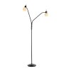 Leuchten Direkt Lampadaire LOKI, bras courbés, blanc opale, 3000 kelvins blanc chaud